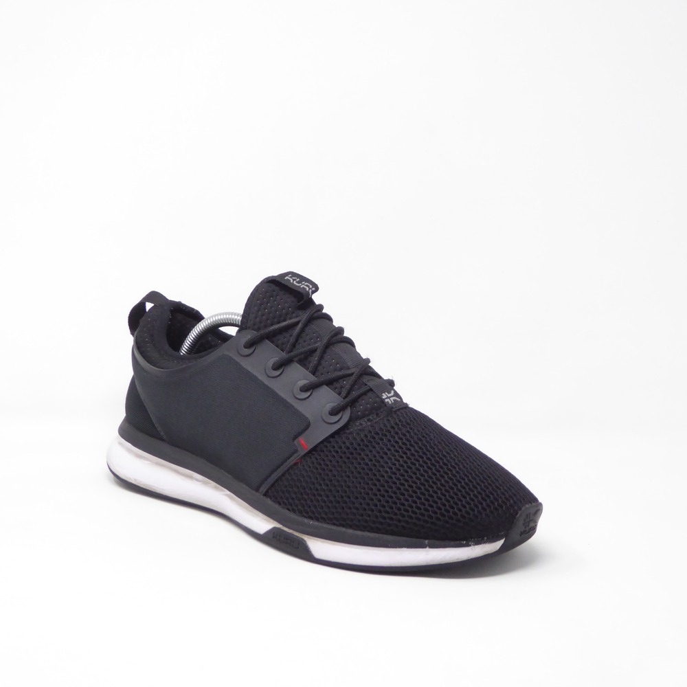 Kuru Mens Atom Athletic Walking Shoes Black Mesh Sneakers 10.5
